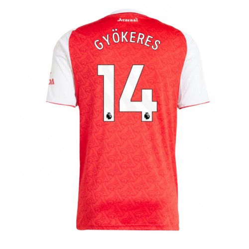 Stroje piłkarskie Arsenal Viktor Gyokeres #14 Koszulka Podstawowej 2025-26 Krótki Rękaw